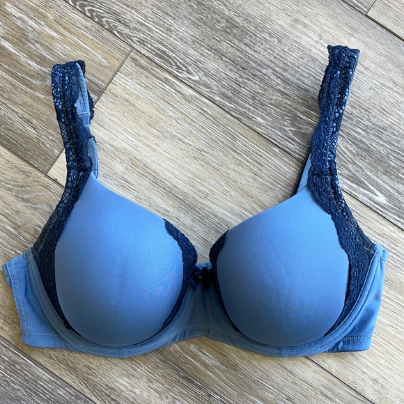 Soma Other - *Soma Allura Jolie 34DD Blue Lace Trim Bra